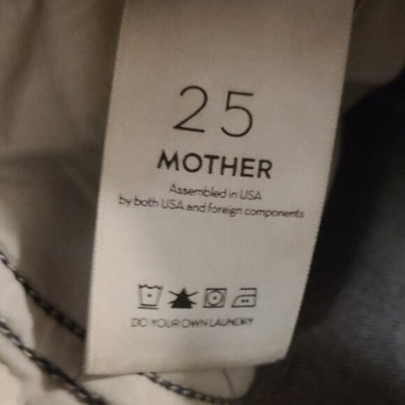 MOTHER DENIM THE HUSTLER ANKLE FRAY NIGHTOWL CROPPED HIGH RISE JEANS STRETCH 25 - Picture 10 of 10